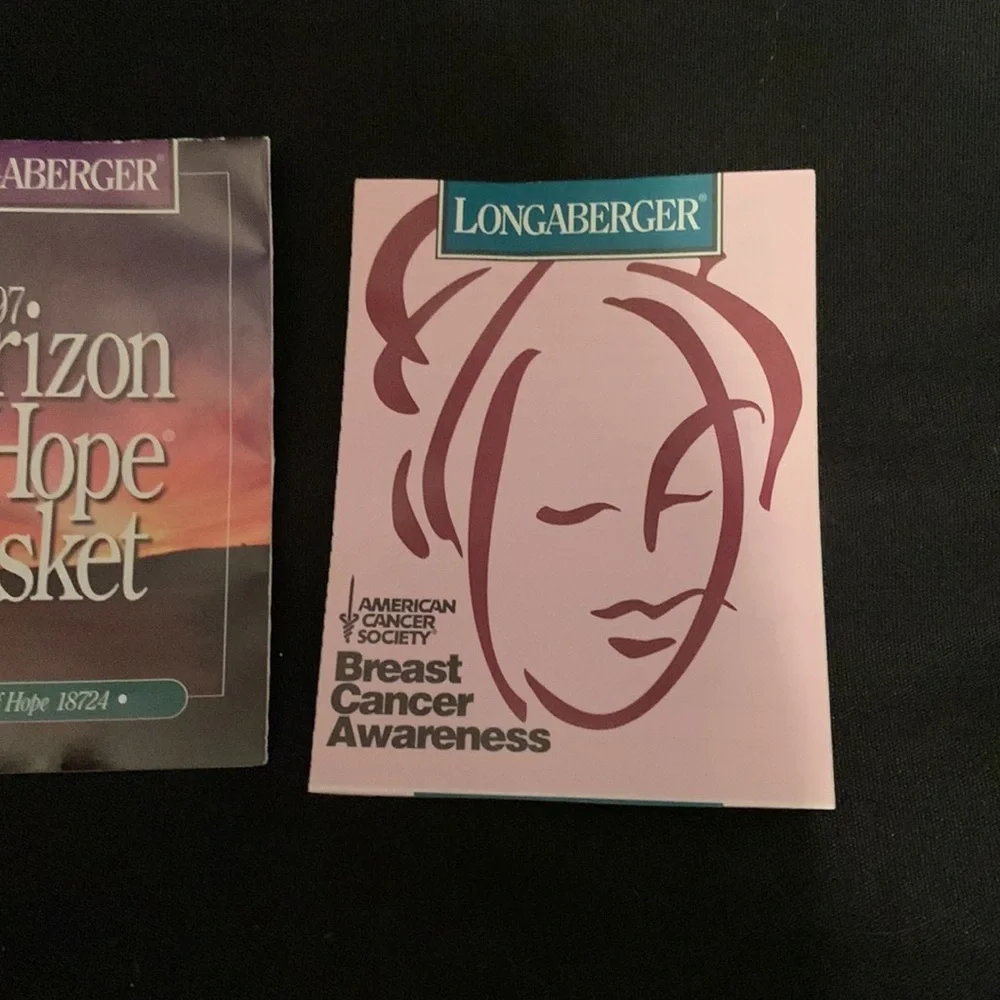 Longaberger 1997 Horizon Of Hope Cancer Basket. 3rd In The Series.